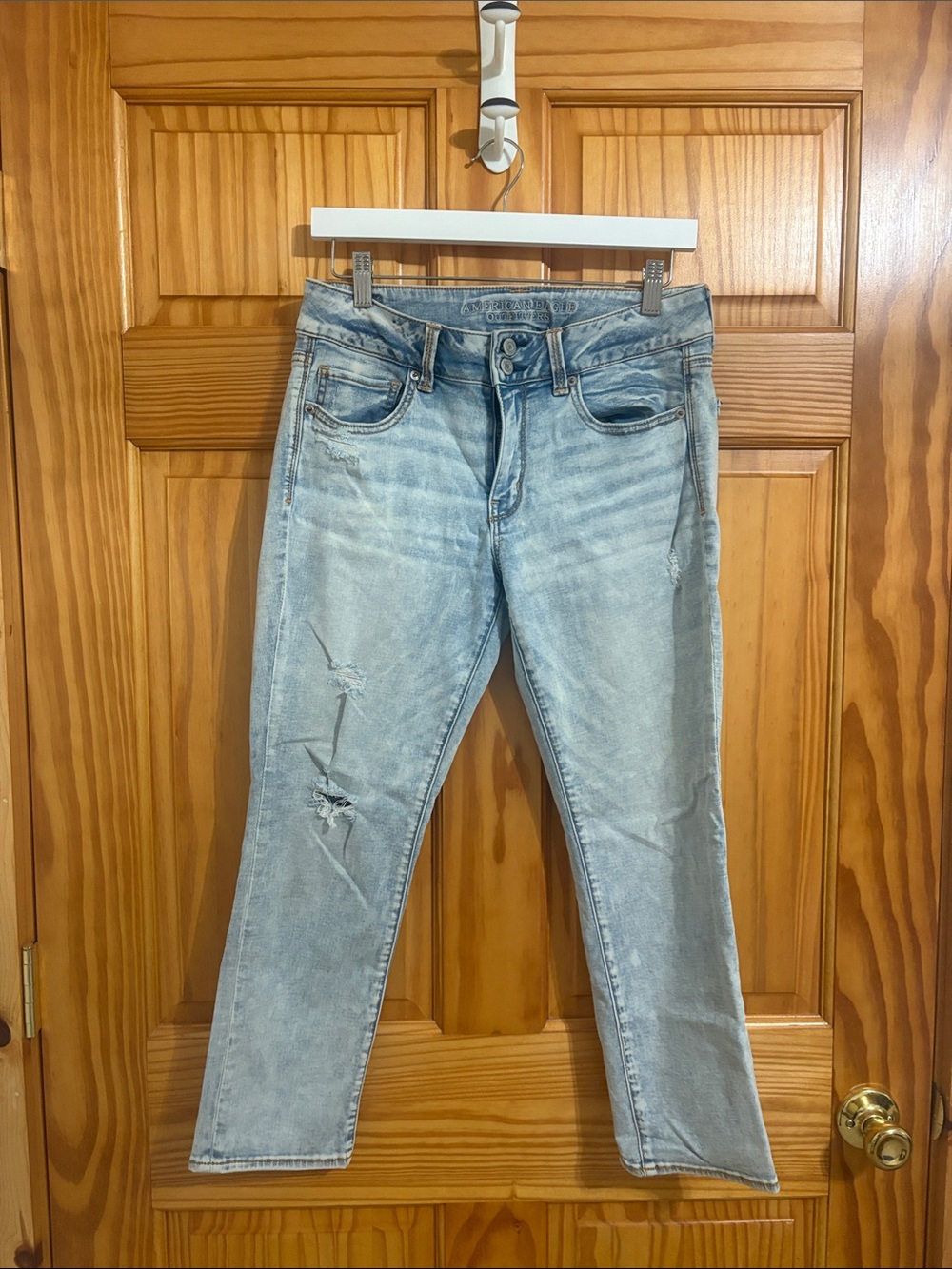 American Eagle Super Stretch Artist Crop Jeans Size 10